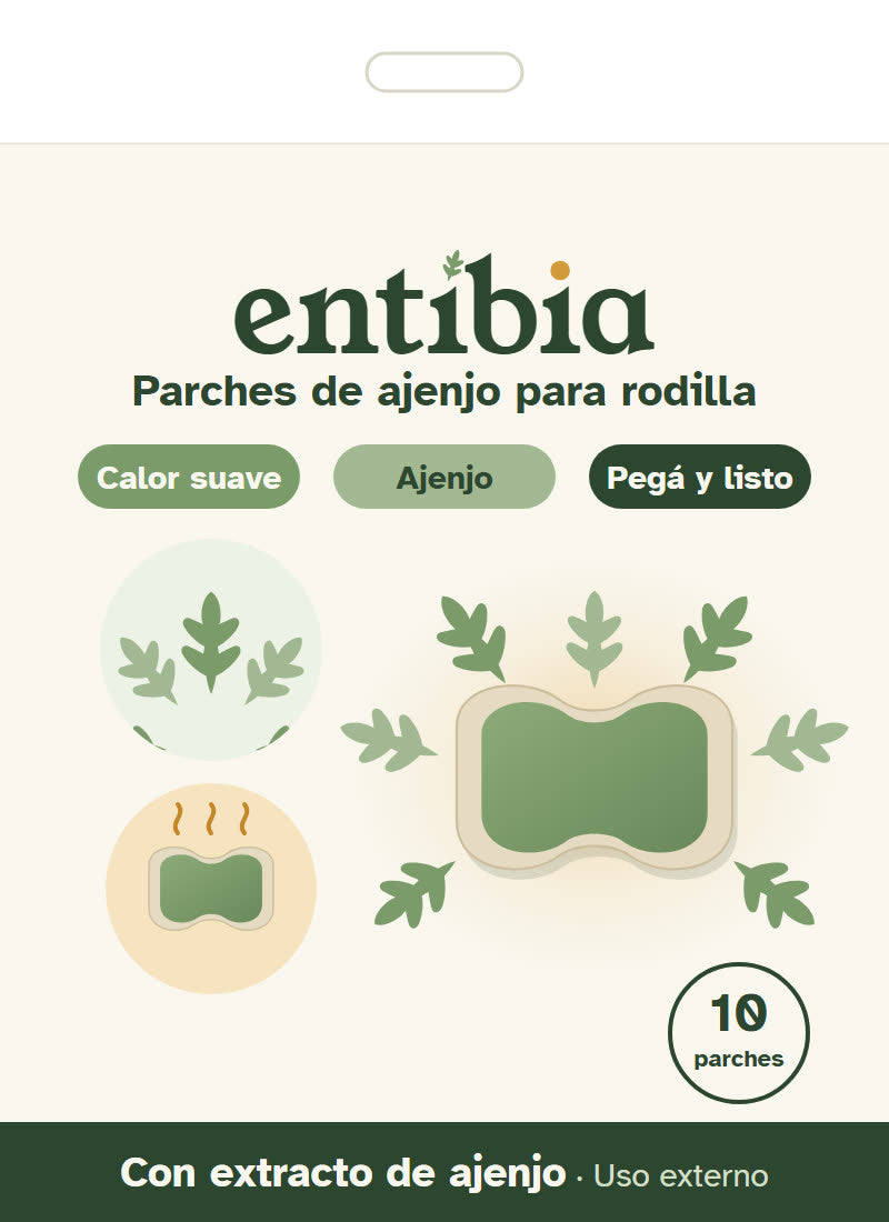 Parches de ajenjo para la rodilla